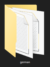 The folder containing the Language-Pack.